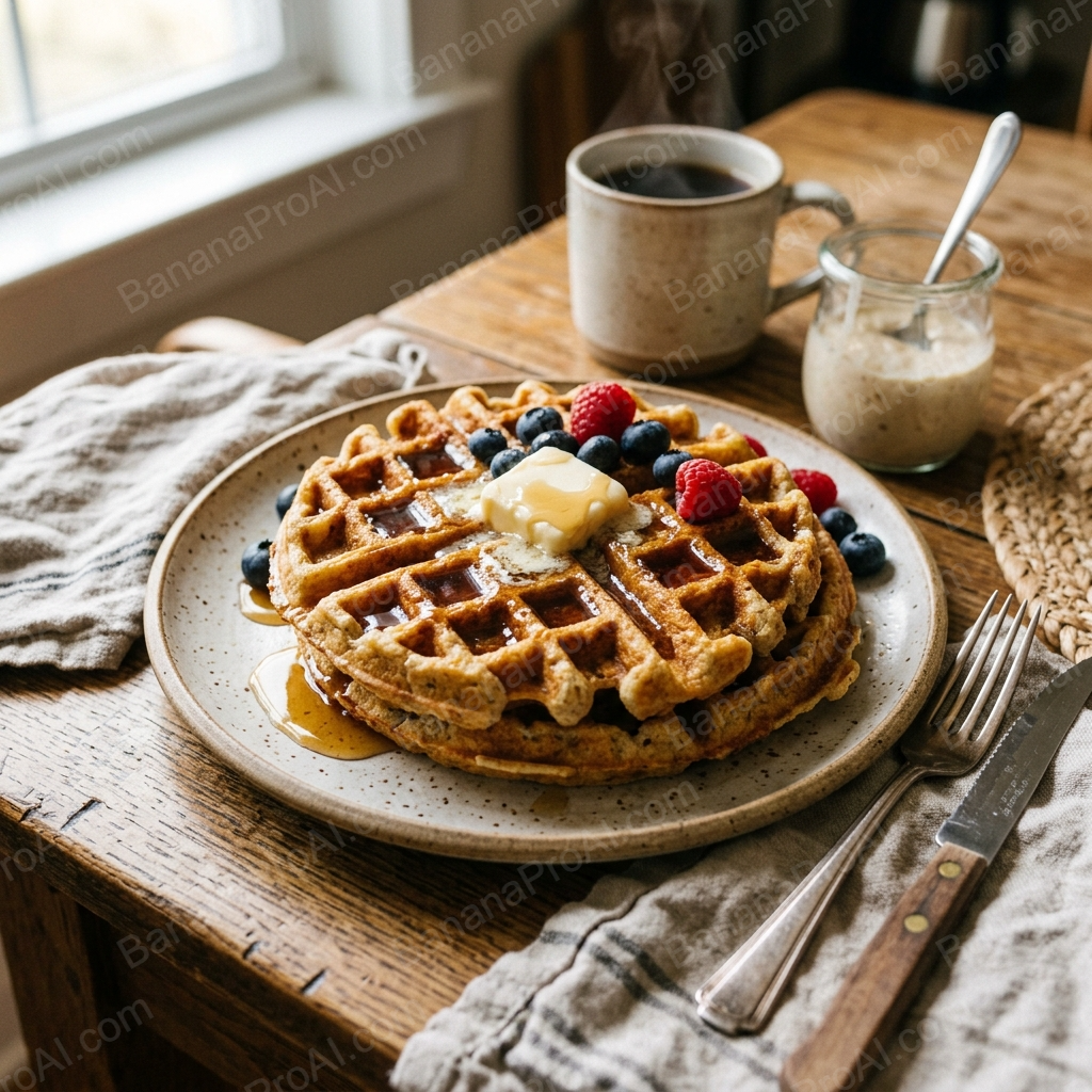 Overnight Sourdough Discard Waffles — homemade sourdough recipe