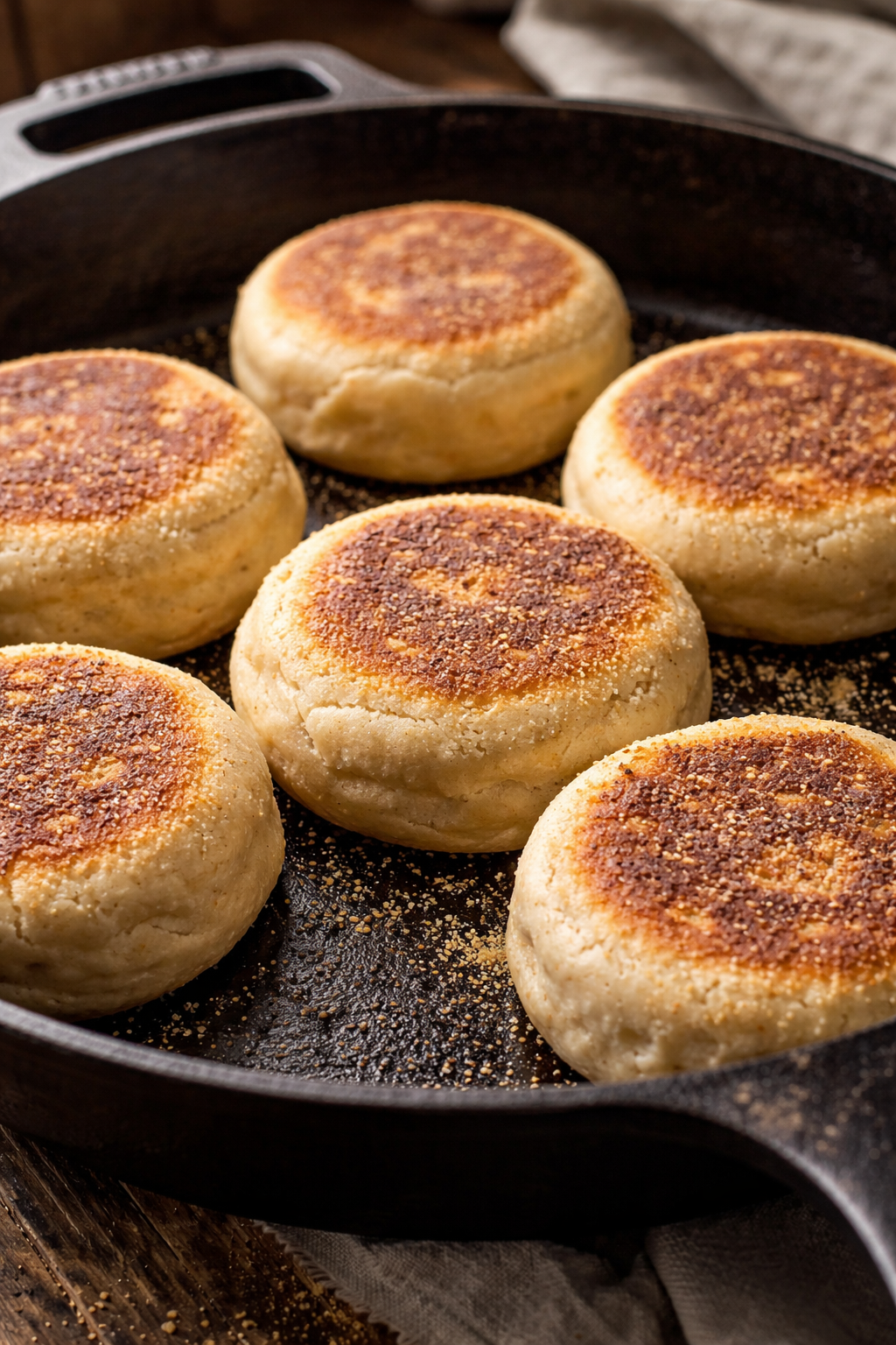 English Muffins — homemade sourdough recipe